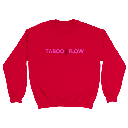 Taboo Flow Bolt Logo Pink on White